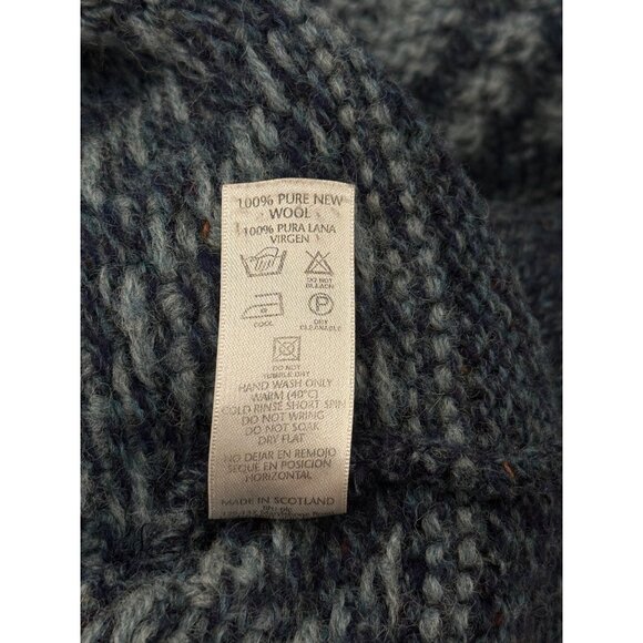 Vintage BHS Menswear Wool Nordic Style Sweater Made In Scotland Oversized Size S - Picture 4 of 6